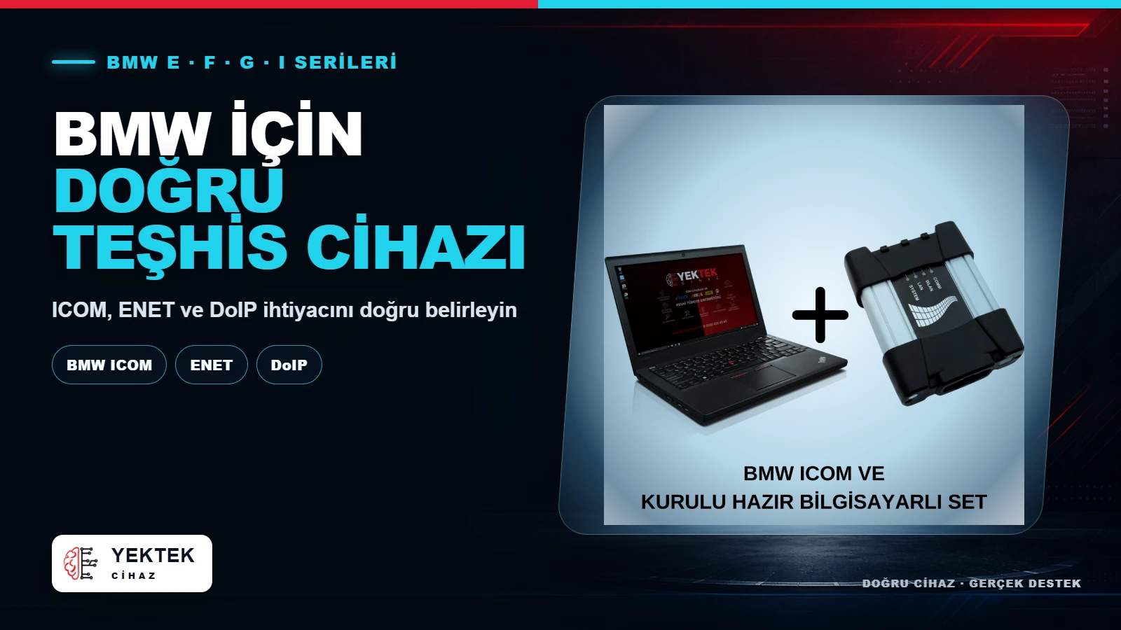 BMW Arıza Tespit Cihazı Nasıl Seçilir? için YekTek Cihaz teknik rehber kapak görseli