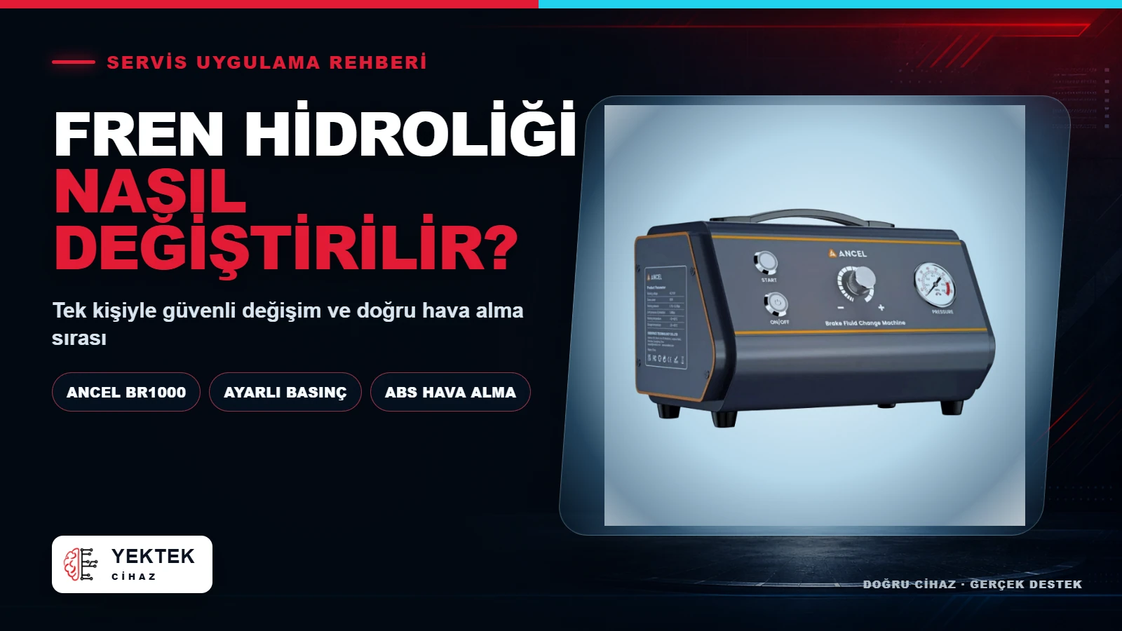 ANCEL BR1000 ile fren hidroliği değiştirme