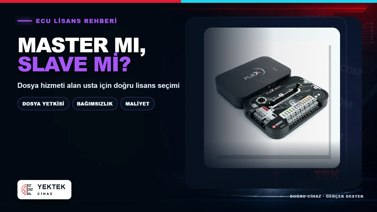 Master mı Slave mi? Dosya Hizmeti Alan Usta İçin Seçim için YekTek Cihaz teknik rehber kapak görseli