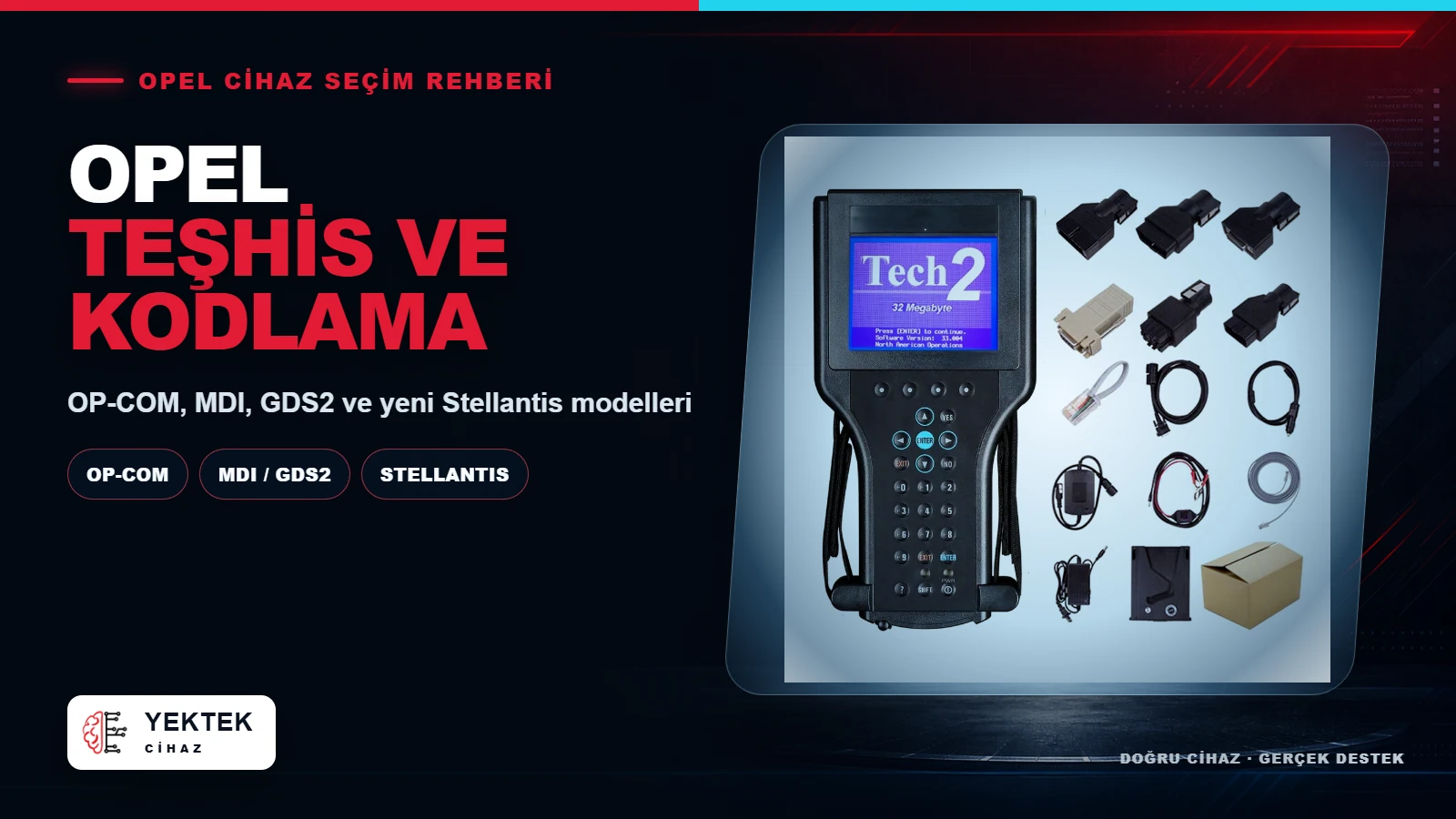 Opel Arıza Tespit ve Kodlama Cihazı Seçimi için YekTek Cihaz teknik rehber kapak görseli