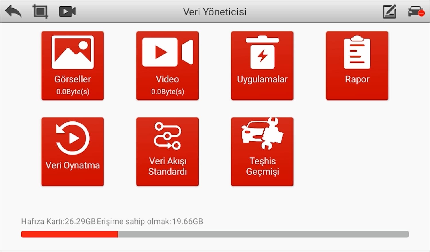 Ancel V5 BT Uygulama Ekran Görüntüsü Ancel V5 BT Uygulama Ekran Görüntüsü