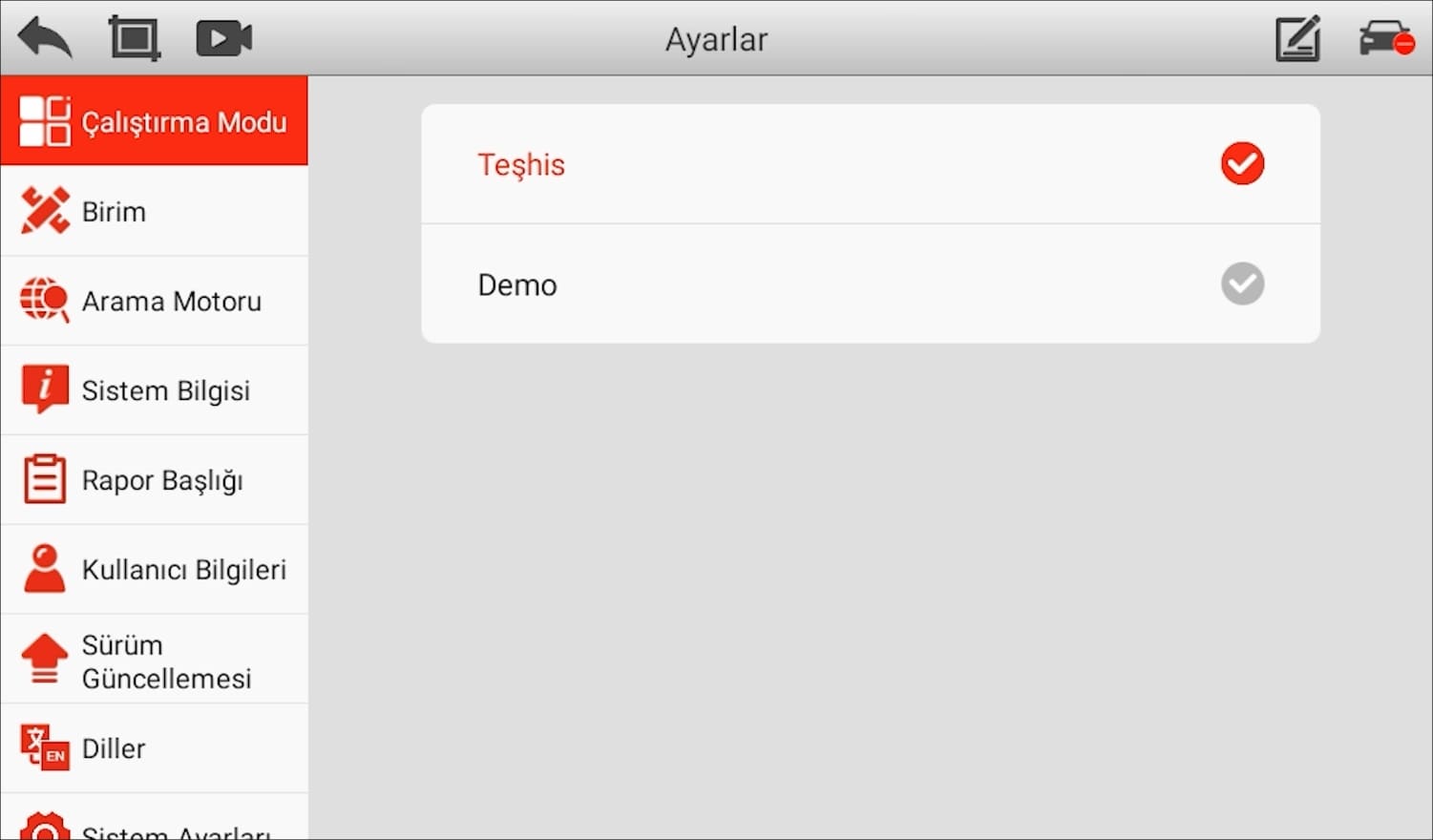 Ancel V5 BT Uygulama Ekran Görüntüsü Ancel V5 BT Uygulama Ekran Görüntüsü