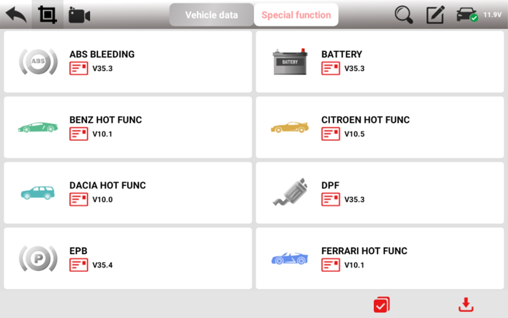 Ekran Görüntüsü 6 Ancel V6 Pro Profesyonel Türkçe Oto Arıza Tespit Cihazı Universal Yektek ürün açıklama görseli