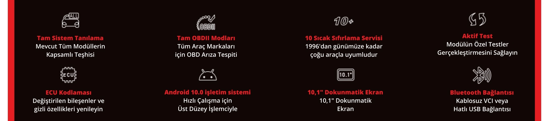 Ancel X6 Arıza Tespit Cihazı Özel Fonksiyonlar Ancel X6 Arıza Tespit Cihazı Özel Fonksiyonlar