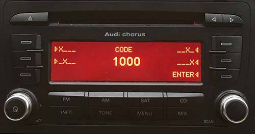 Audi Chorus Radio Audi Radyo Teyp Pin Kodu Servisi ürün açıklama görseli