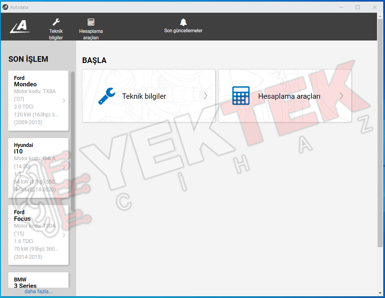 Autodata Online Ekran Görüntüsü Screenshot