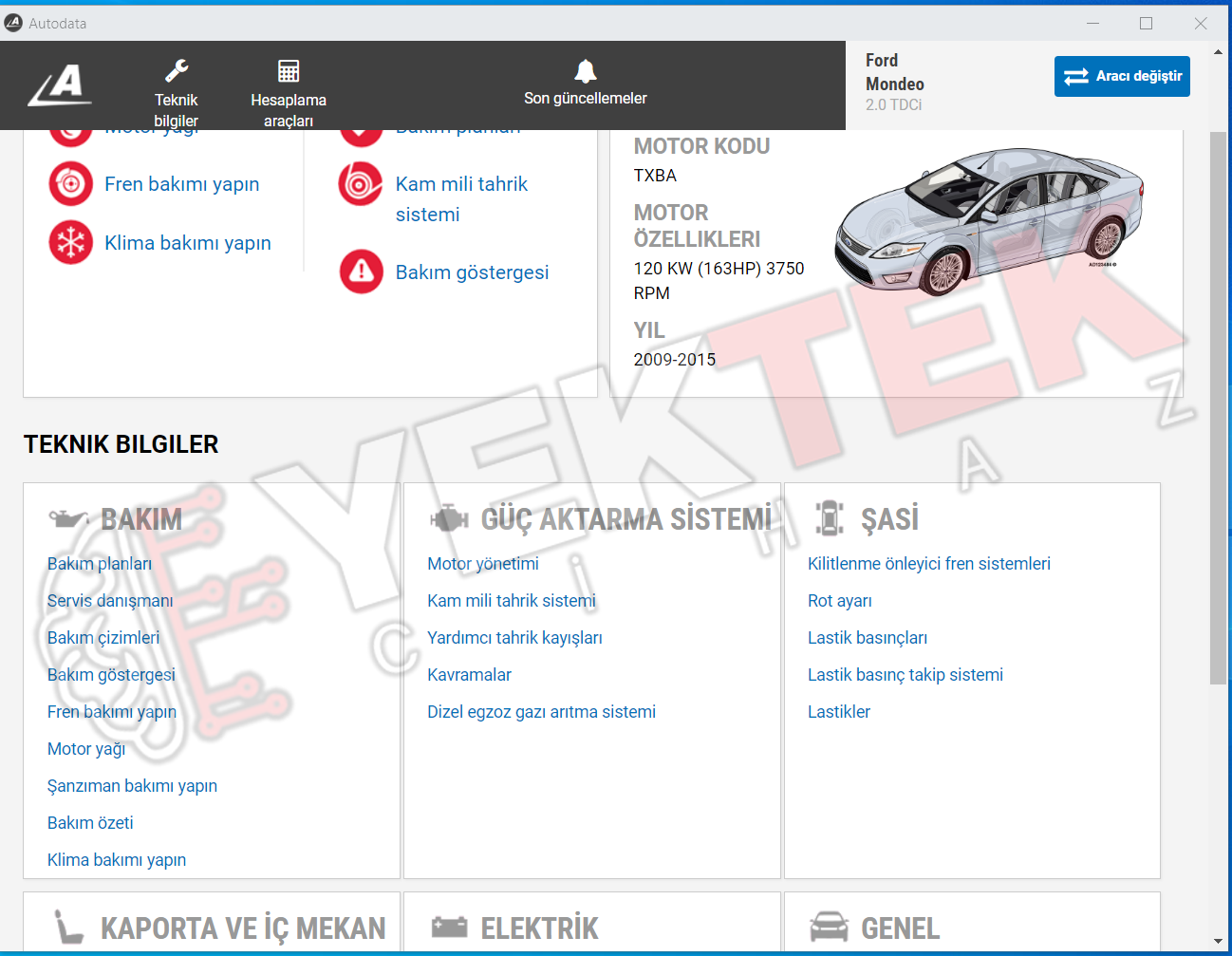 Autodata Online Ekran Görüntüsü Screenshot