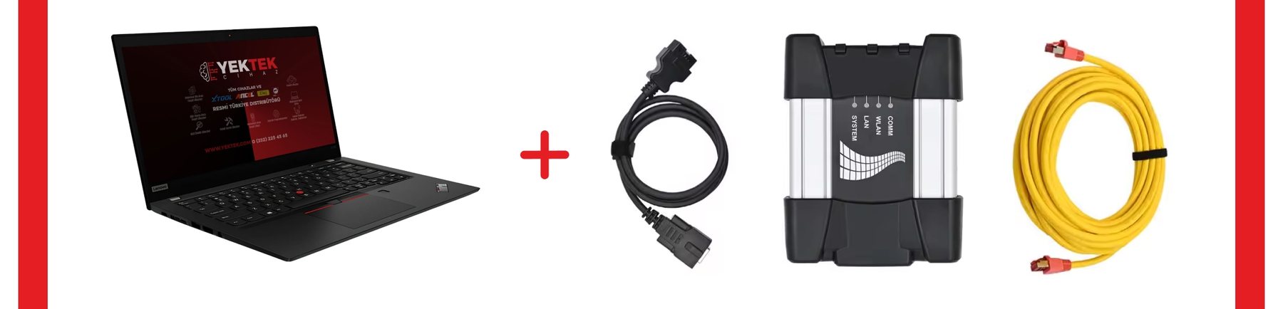 BMW Icom A3 Wifi OBD ve PC - Ürün Paketi Hazır Set