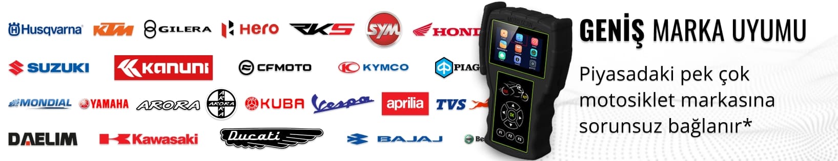 jDiag M100 Pro Arıza Tespit Cihazı Markalar