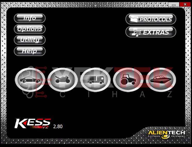 Kess V2 Euro Clone V2.80 Chip Tuning ve İptal Cihazı kırmızı board + Ücretsiz Uzaktan Kurulum