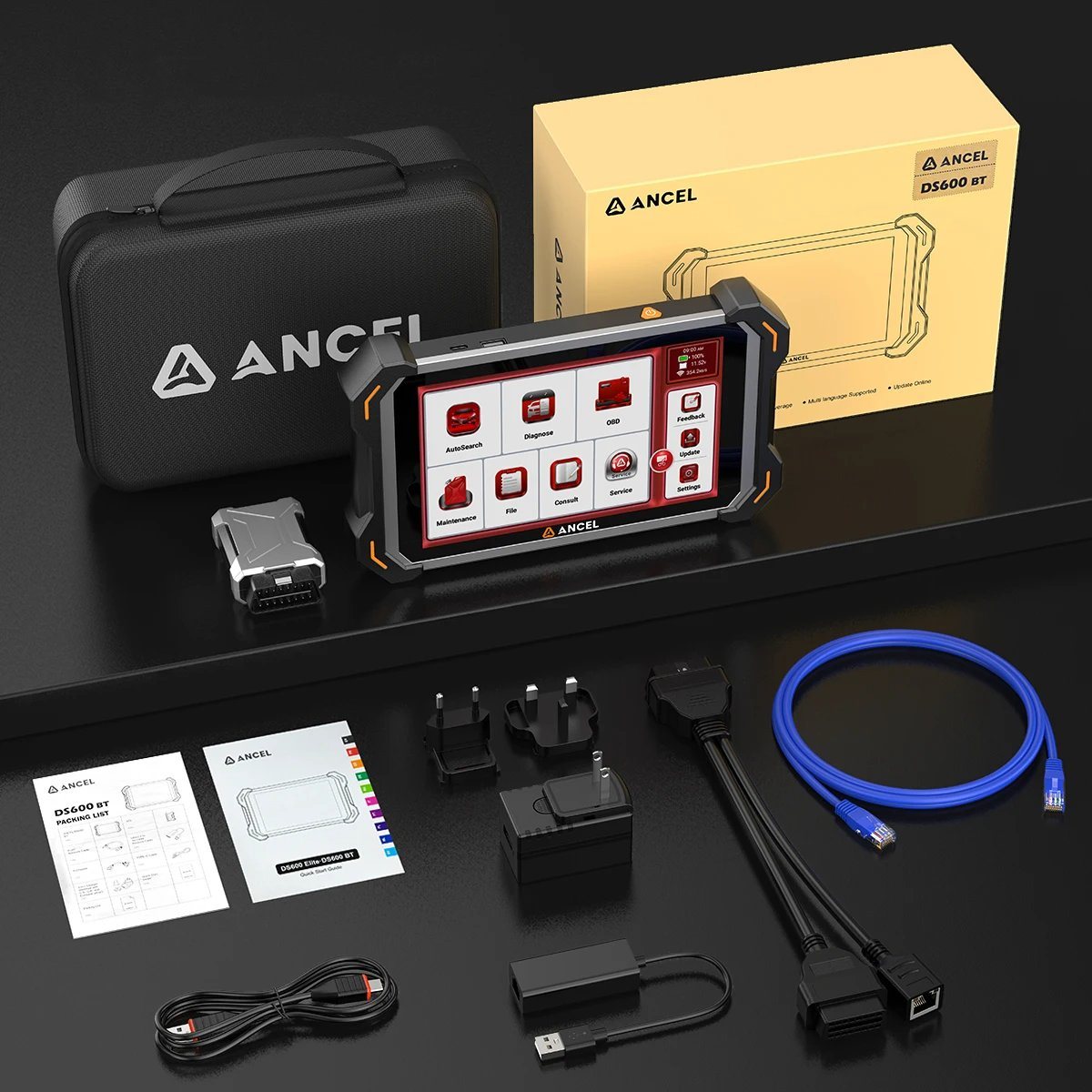 ANCEL DS600 BT Profesyonel Universal OBD2 Oto Arıza Tespit Cihazı