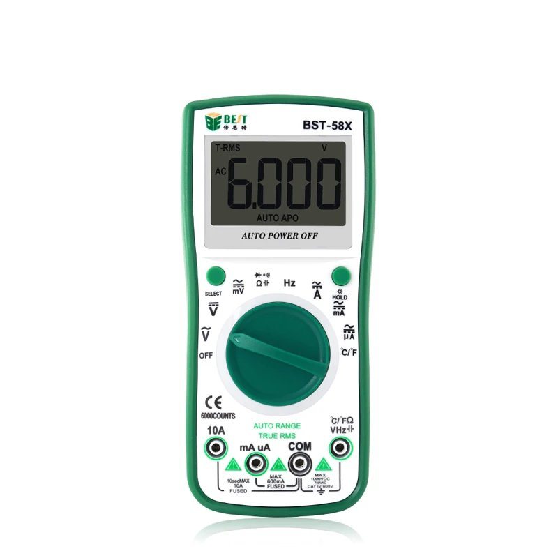 Bst-58X Çok Fonksiyonlu Dijital Multimetre/Voltmetre 6000 Ac/Dc Gerilim Akım Test Cihazı Bst-58X Çok Fonksiyonlu Dijital Multimetre/Voltmetre 6000 Ac/Dc Gerilim Akım Test Cihazı