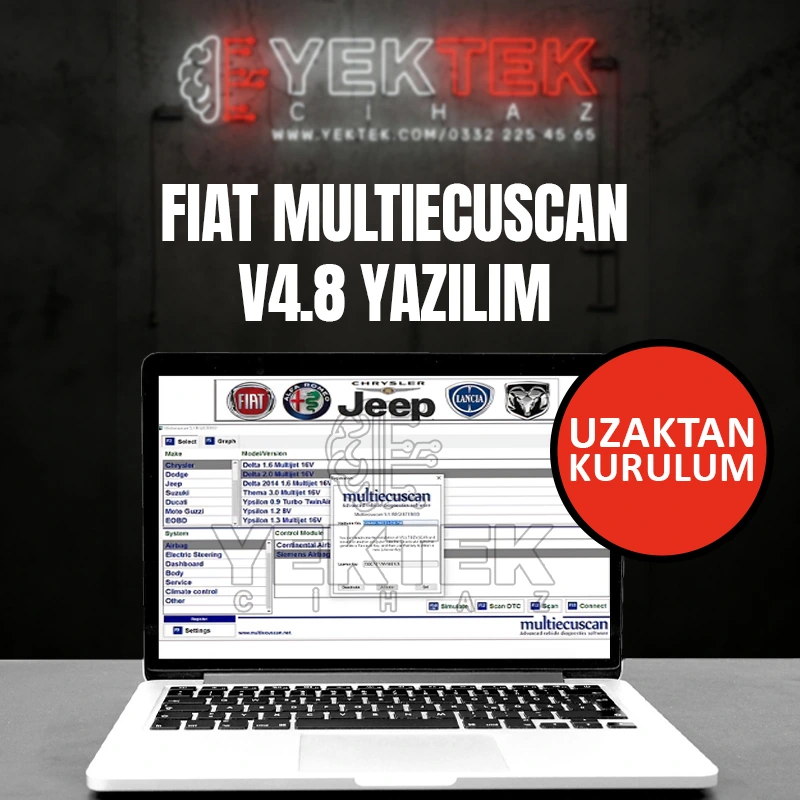Fiat MultiEcuScan V4.8 Yazılımı Fiat MultiEcuScan V4.8 Yazılımı