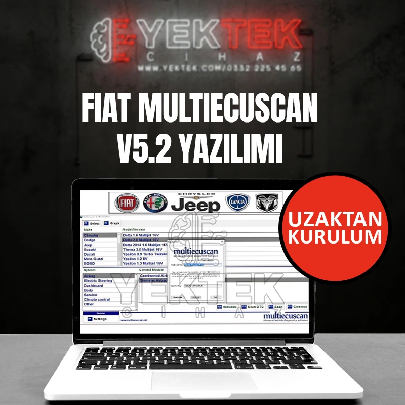 Fiat MultiEcuScan V5.2 Yazılımı Fiat MultiEcuScan V5.2 Yazılımı