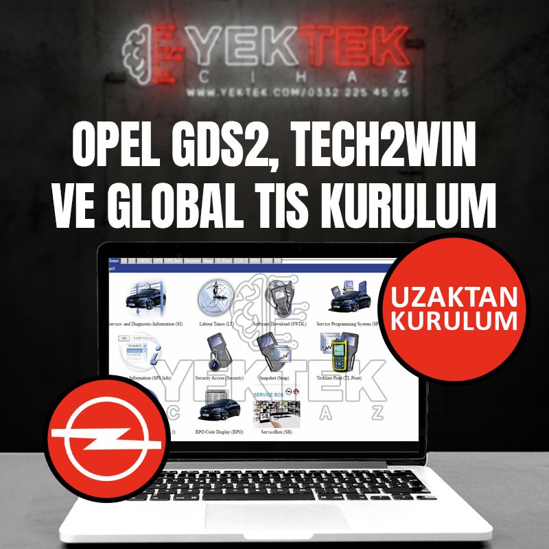 OPEL GDS2, TECH2WIN VE GLOBAL TIS KURULUM OPEL GDS2, TECH2WIN VE GLOBAL TIS KURULUM