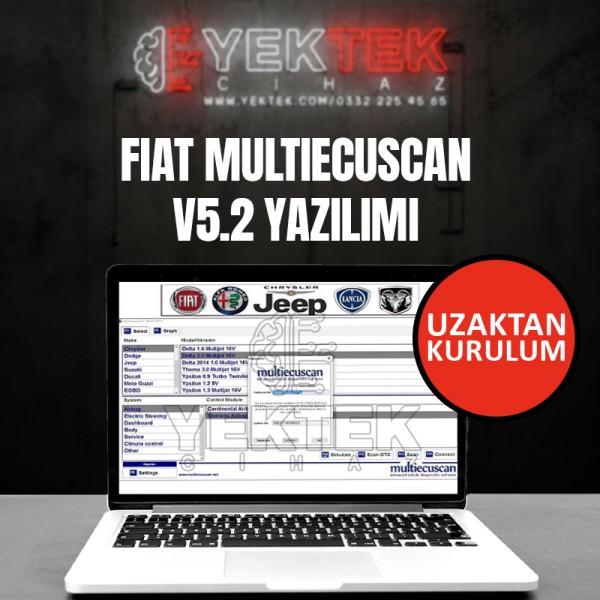 Fiat MultiEcuScan V5.2 Yazılımı