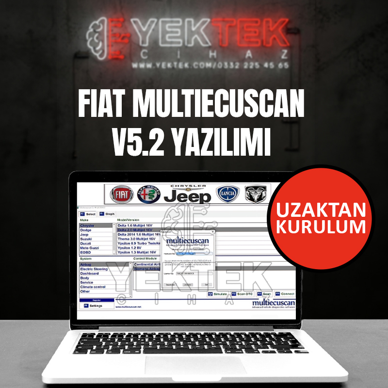 Fiat MultiEcuScan V5.2 Yazılımı