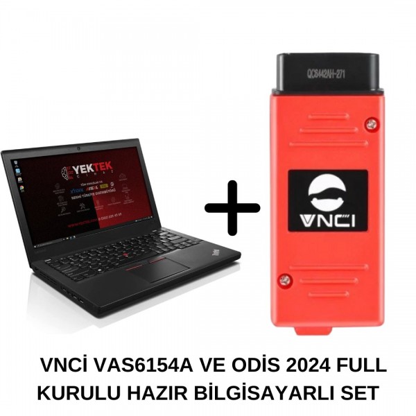 VNCI VAS 6154 A Odis Kurulu Full Set Hazır Bilgisayar + LENOVO X SERİSİ