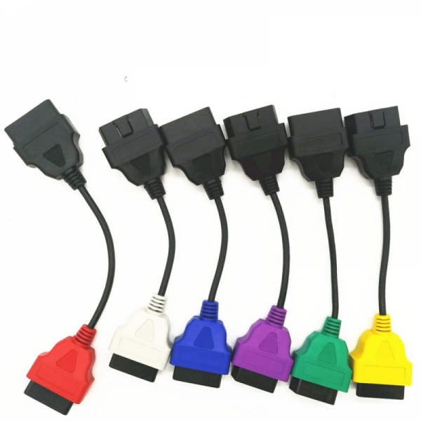 Fiat Alfa Romeo Jeep Multiecuscan için OBD 2 Kablo Adaptörleri 6lı Kablo Seti