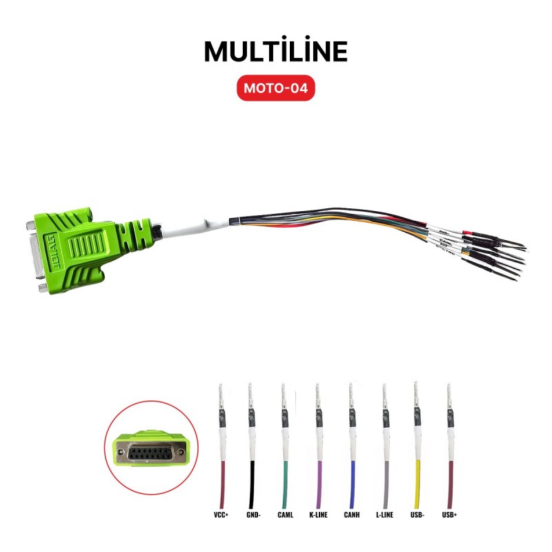 JDiag M200 PRO Motosiklet Arıza Tespit Cihazı - 6 Kablolu OBD Versiyon