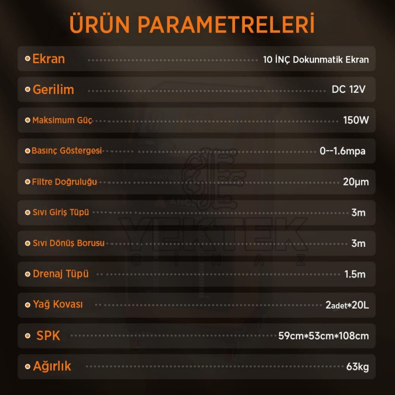 Ancel TC2000 Pro Tam Otomatik Türkçe Şanzıman Yağı Değişim Makinesi