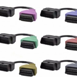 Fiat AlfaRomeo Jeep Multiecuscan için OBD 2 Kablo Adaptörleri 6’lı Kablo Seti