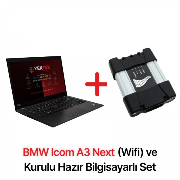 Bmw Icom A3 Next (Wi-Fi Zellikli) Arıza Tespit Cihazı + Lenovo X Serisi Kurulu Hazır Bilgisayar
