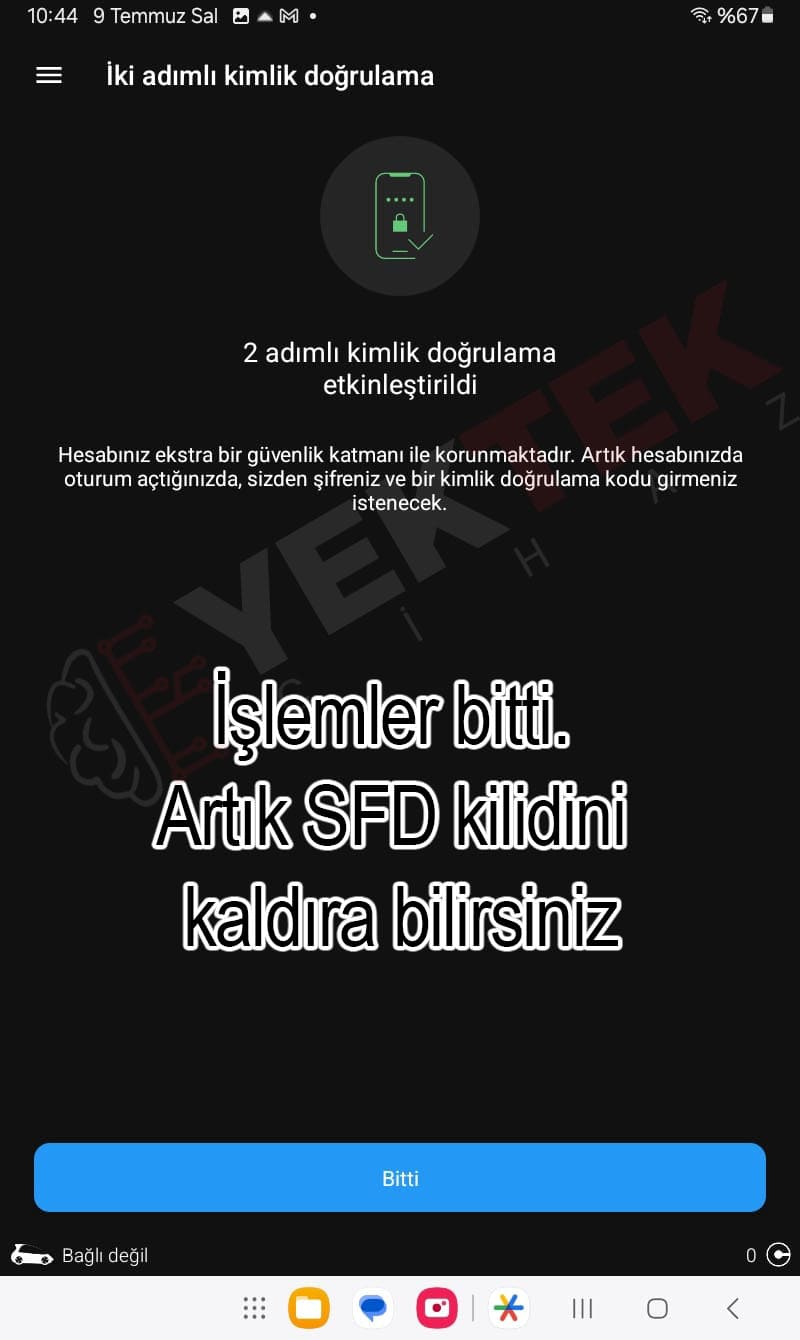 SFD Kilidi Açıldı